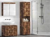 Bathroom Cabinet Set TULUM Smoked Oak 37 x 31.5 x 203 cm 880356