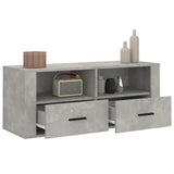 TV Cabinet Concrete Grey 100x35x40 cm Engineered Wood 816812