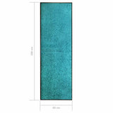 Doormat Washable Cyan 60x180 cm 323459