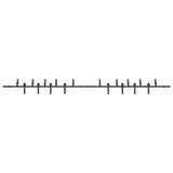 Sliding Door Hardware Kit 427 cm Steel Black 3295744