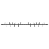 Sliding Door Hardware Kit 427 cm Steel Black 3295744