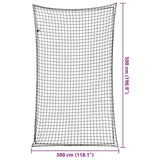 Trailer Net with Elastic Rope Black 5x3 m PP 4012289