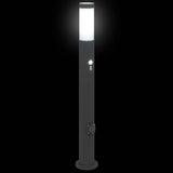 Bollard Lights with Sensor&Outlet 3pcs 80 cm Stainless Steel IP44 4006044
