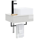 Wall-Mounted Wash Basin High Gloss White 50 x 41 x 39 cm 890192