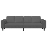 Fabric Sofa with Cushion Dark Grey Corduroy fabric 3335101
