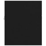 Sink Cabinet with Built-in Basin Black Engineered Wood 3070830