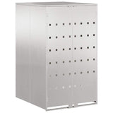 Wheelie Bin Storage with Gas Lift-up Lid for 240L Bin Silver 42018689