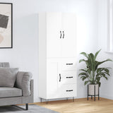 Highboard White 69.5x34x180 cm Engineered Wood 3198105