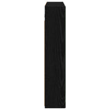 Bathroom Mirror Cabinet with Shelf Black Oak 80 x 14.5 x 70 cm 889104
