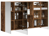 Bathroom Mirror Cabinet with Shelf Old Wood 80 x 14.5 x 70 cm 889109