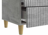 Bedside Cabinet Concrete Grey 62 x 34.5 x 48 cm Engineered Wood 894548