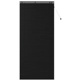 Venetian Blind Black 120 x 250 cm 35 mm Solid Paulownia Wood 42015520