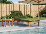 Sunlounger Cushion GEMERT 100% Polyester Leaf Design 947536