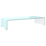 TV Stand/Monitor Riser Glass Green 60x25x11 cm 244143