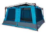 Camping Tent Set Folding 2 pcs Blue Taffeta and Fabric 3337172