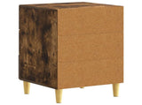 Bedside Table Smoked Oak 43 x 39.5 x 66.5 cm Engineered Wood 895020