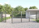 Mesh Garden Gate Anthracite 350x125 cm Galvanised Steel 154543