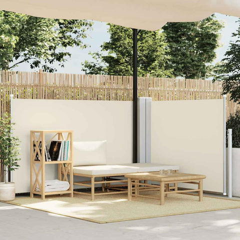 Retractable Side Awning Cream 120x600 cm 48449