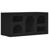 TV Cabinet Black 80 x 35 x 40 cm Engineered Wood 891275