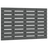 Wall Headboard Grey 106x3x63 cm Solid Wood Pine 824715