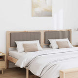 Upholstered Headboard Brown 180 cm Solid Pine Wood 879052