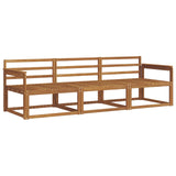 Outdoor Sofa Set 3 pcs Natural Solid Acacia Wood 3367112