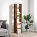 Bookcases 2 pcs Stackable Old Wood 30x30x80 cm Engineered Wood 858818