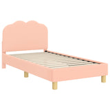 Children's Bed Frame with Headboard Pink 80 x 160 cm 42010968