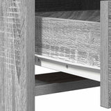 Dressing Table Set with Shelf 3 pcs Grey Sonoma Engineered Wood 3334286