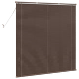 Venetian Blind Dark Brown 160 x 150 cm 25 mm PVC 42003796