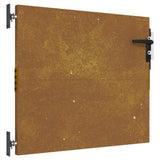 Garden Gate 85x125 cm Corten Steel Square Design 153257