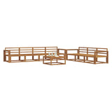 Outdoor Sofa Set 8 pcs Natural Solid Acacia Wood 3367302
