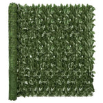 ZNTS Balcony Screen with Dark Green Leaves 300x150 cm 315491