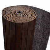 Room Divider Bamboo Dark Brown Width 250 cm Height 165 cm 241669