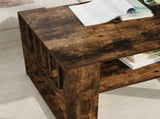 Coffee Table Smoked Oak 66 x 49.5 x 45 cm Engineered Wood 8000120