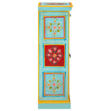 Hand Painted Highboard 40x30x90 cm Solid Mango Wood 323536