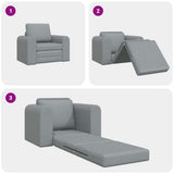 Sofa Bed Light grey 98 x 71 x 83 cm Fabric 4106655