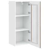 Wall Glass Cabinet PORTO Brown Oak 40 x 31 x 100 cm 885452