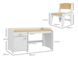 Kids Desk and Chair Set for 3-6 Years with Storage Drawer, Study Table and Chair for Children T3398P347721