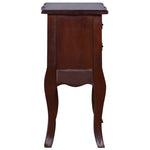 ZNTS Bedside Cabinet Classical Brown 60x30x60 cm Solid Mahogany 288883