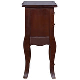 ZNTS Bedside Cabinet Classical Brown 60x30x60 cm Solid Mahogany 288883