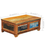 Coffee Table Multicolour Reclaimed wood Medium Rectangular 241092