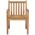 ZNTS Outdoor Chairs 4 pcs Solid Teak Wood 3073001