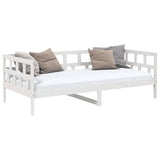 Day Bed without Mattress White Solid Wood Pine 90x190 cm Single 820218