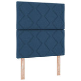 Box Spring Bed with Headboard Blue 80 x 200 cm Fabric 3339657