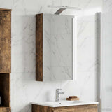 Bathroom Mirror Cabinet with Shelf Smoked Oak 30 x 10.5 x 50 cm 889019