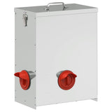 Chicken Feeder 2 pcs Silver 32.5 x 20.5 x 43 cm 879992