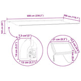 Awning Frame Manual Anthracite 600 x 300 cm Aluminium 313244