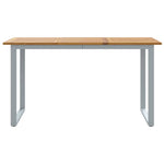 Garden Dining Table Grey 140 x 80 x 75 cm 4010594