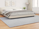Anti-Slip Faux Rabbit Fur Rug OLITE Grey 200 x 280 cm Polyester 42021683
